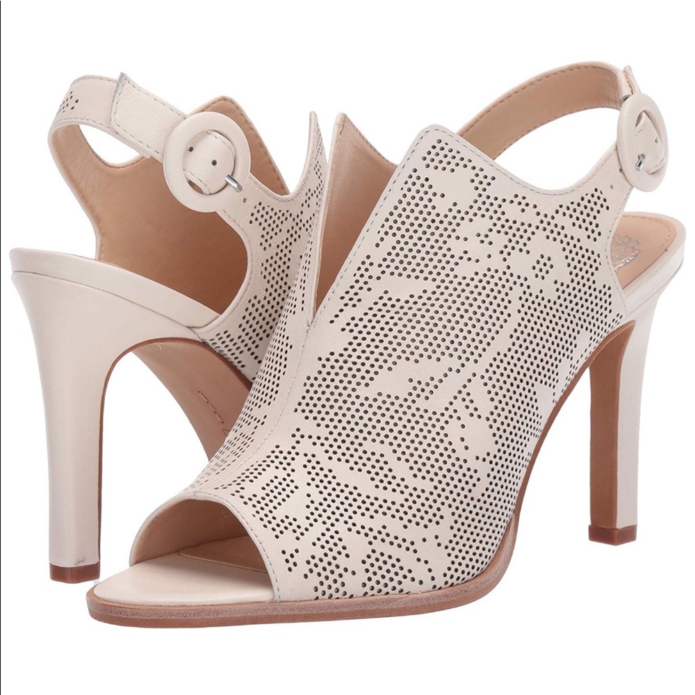 Vince Camuto leather peep toe